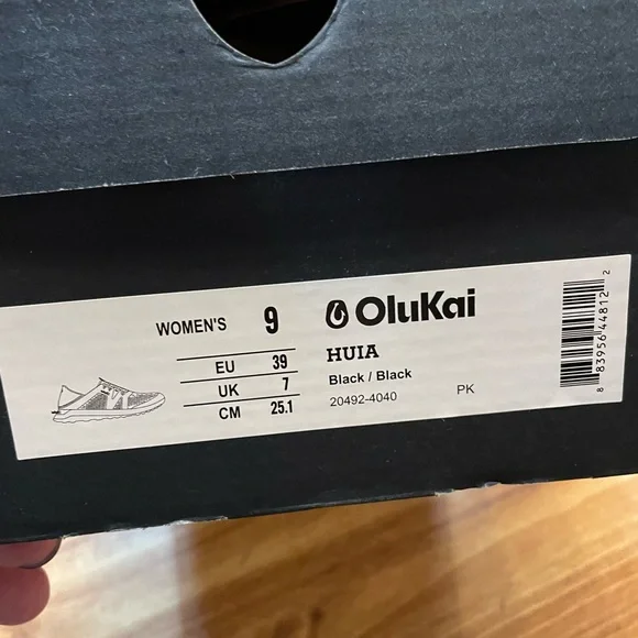 OluKai Black and White Athletic Shoes - Picture 6 of 6